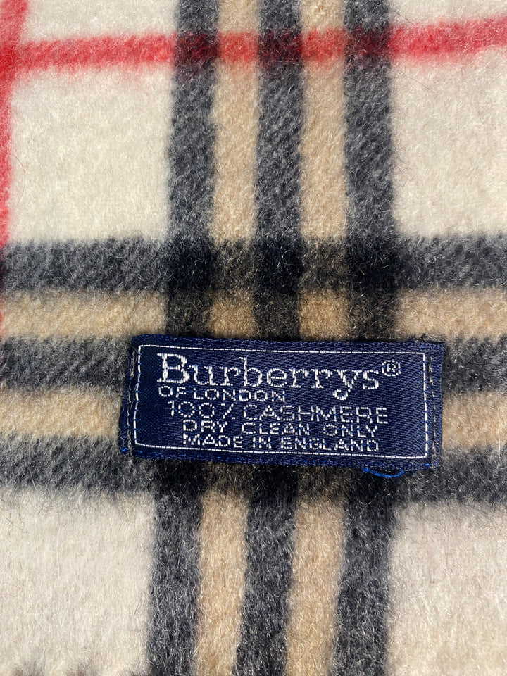 Burberry Cream Check 100% Cashmere Scarf (8732)
