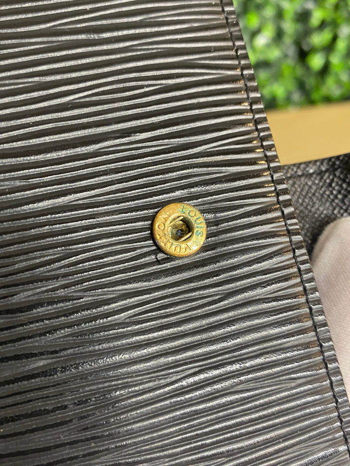 Louis Vuitton Black Epi Agenda PM (4641)