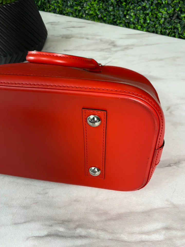 Louis Vuitton Red Epi Alma PM (7819)