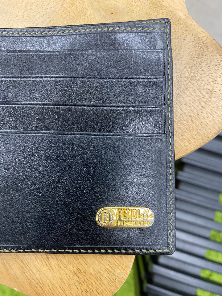 Fendi Pequin Canvas Billfold Wallet (7678)