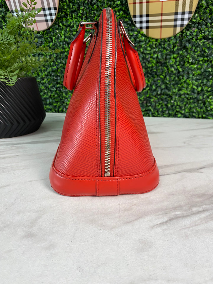 Louis Vuitton Red Epi Alma PM (7819)