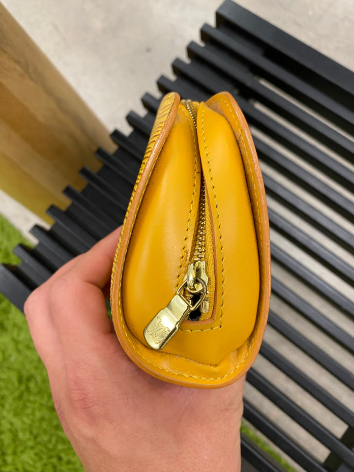 Louis Vuitton Yellow Epi Cosmetic Pouch (4290)