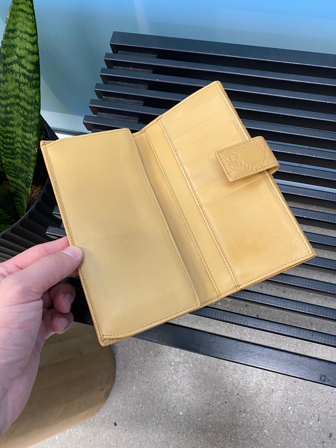 Gucci Yellow Guccissima Long Wallet (7353)