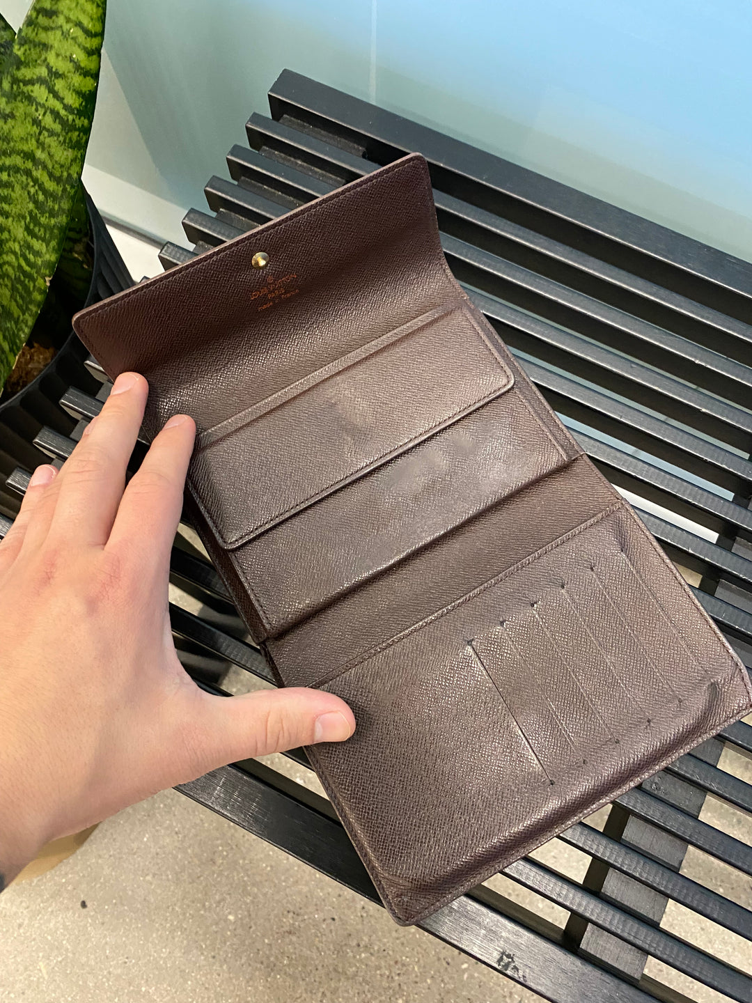 Louis Vuitton Damier Ebene Porte Etui Wallet (1473)