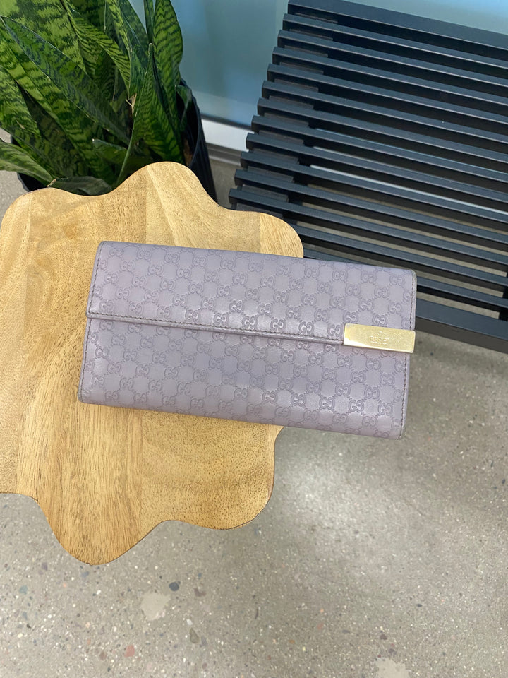 Gucci Grey Guccissima Long Wallet (5933)