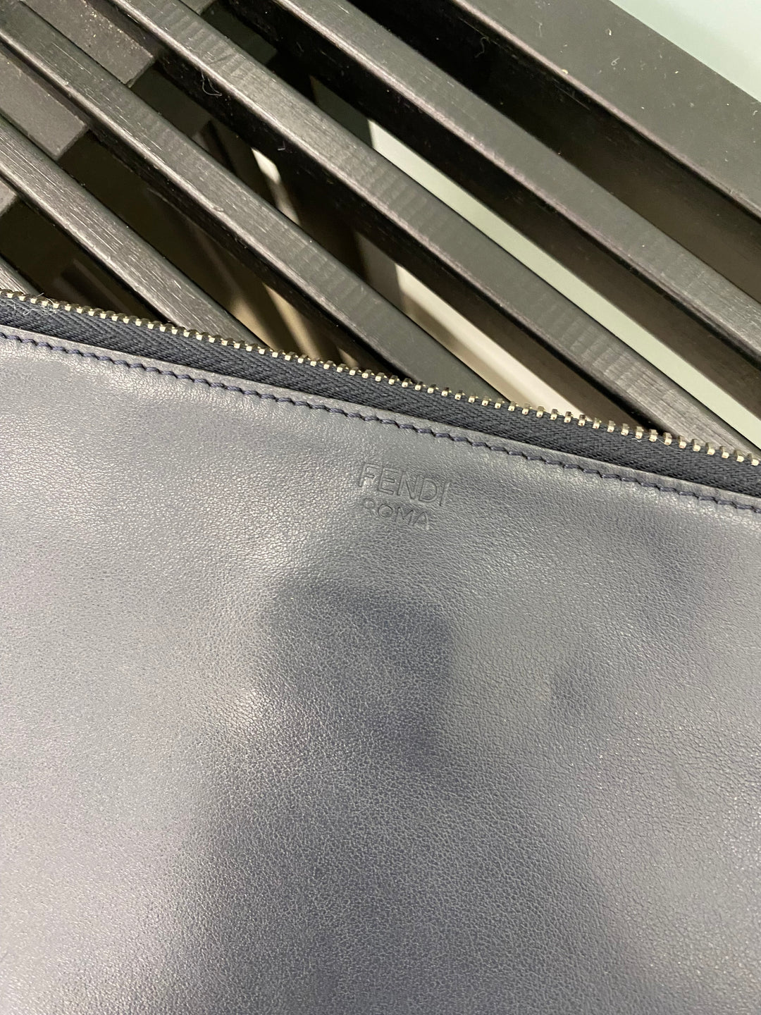 Fendi Black Leather Pouch (0144)