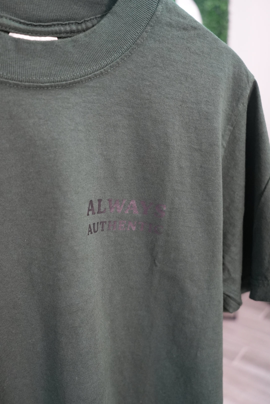 Always Authentic Tee - Forest Green Logo Tee