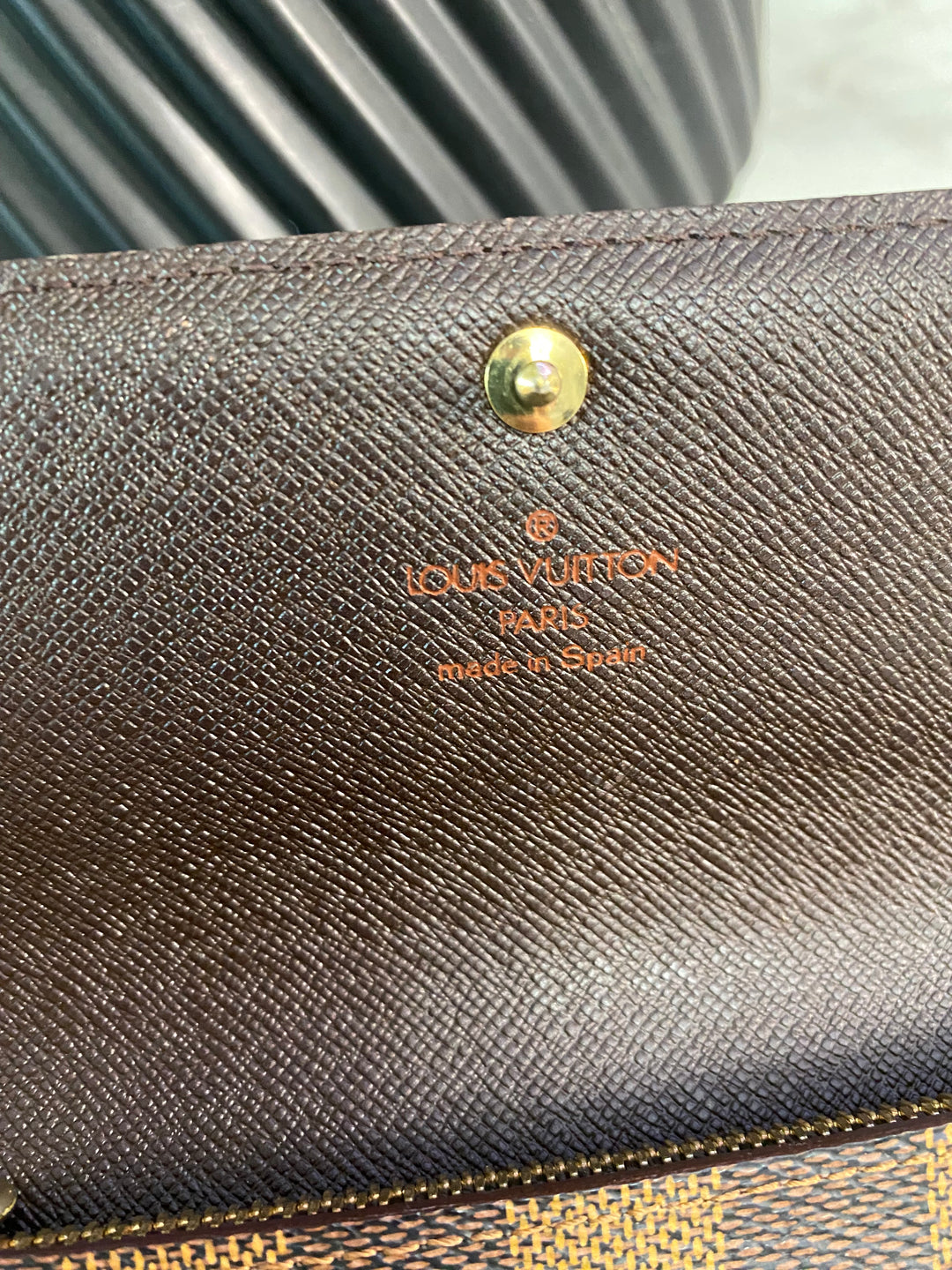 Louis Vuitton Damier Ebene Sarah Long Wallet (438)