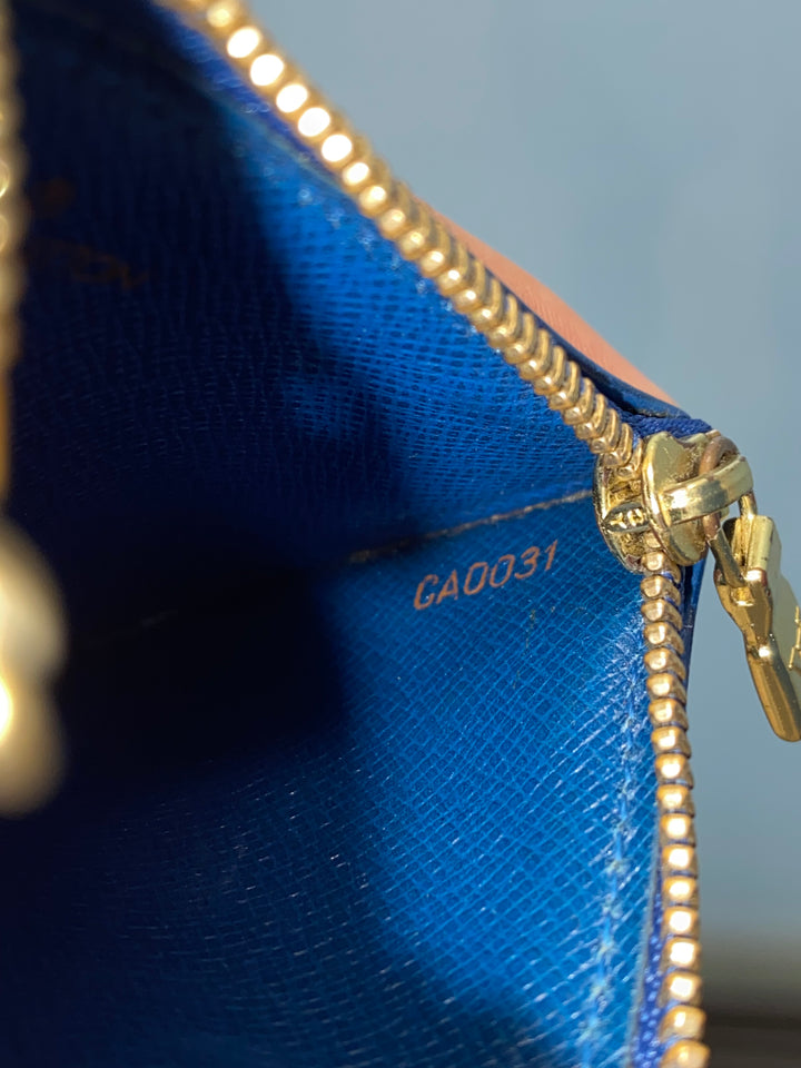 Louis Vuitton Blue Epi Key Cles (4960)