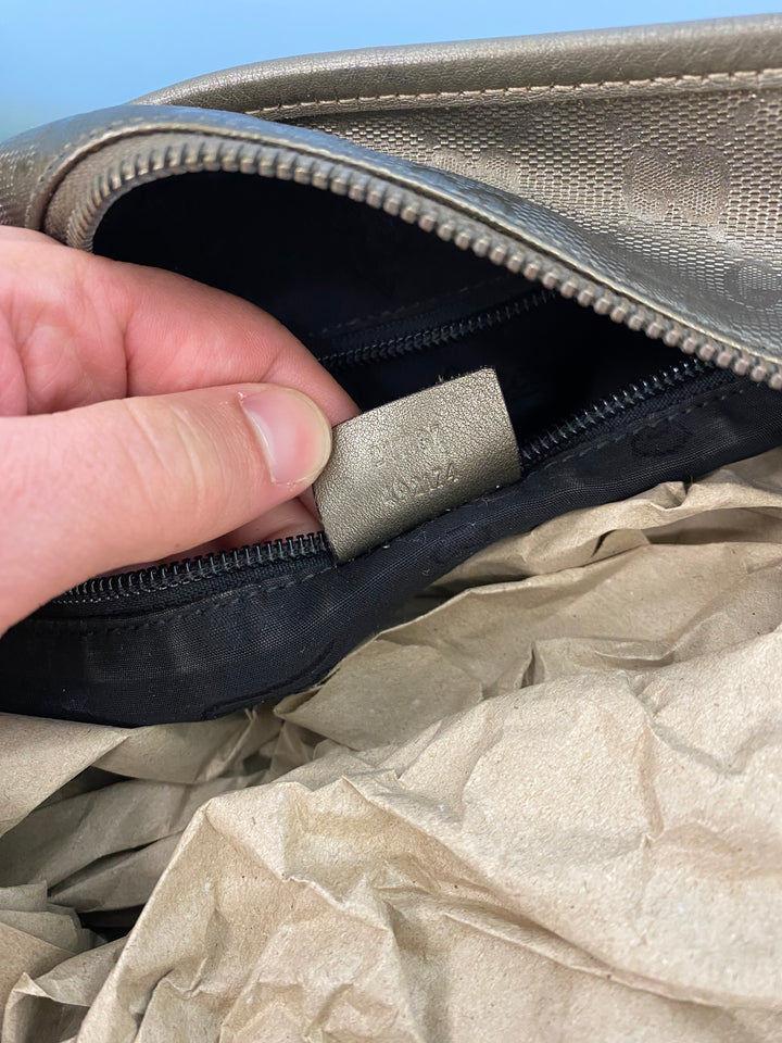 Gucci Bronze Imprime Coated Canvas Tote Bag (9972)