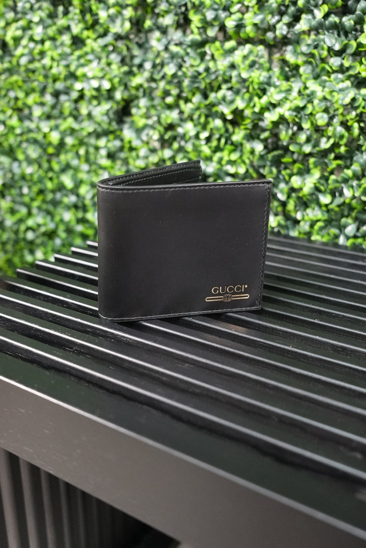 Gucci Black Leather Billfold