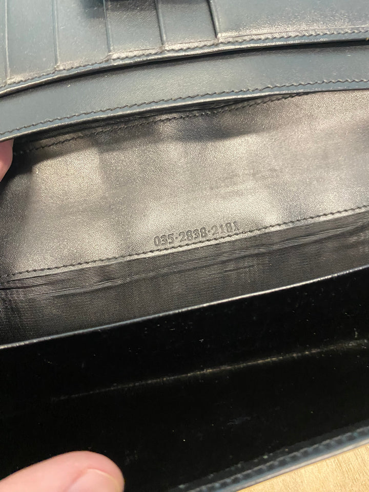 Gucci Black GG Canvas Long Wallet (8391)