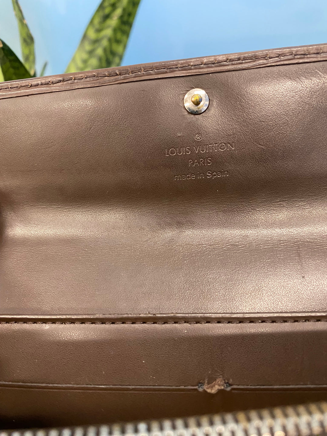 Louis Vuitton Brown Epi Sarah Long Wallet (7578)