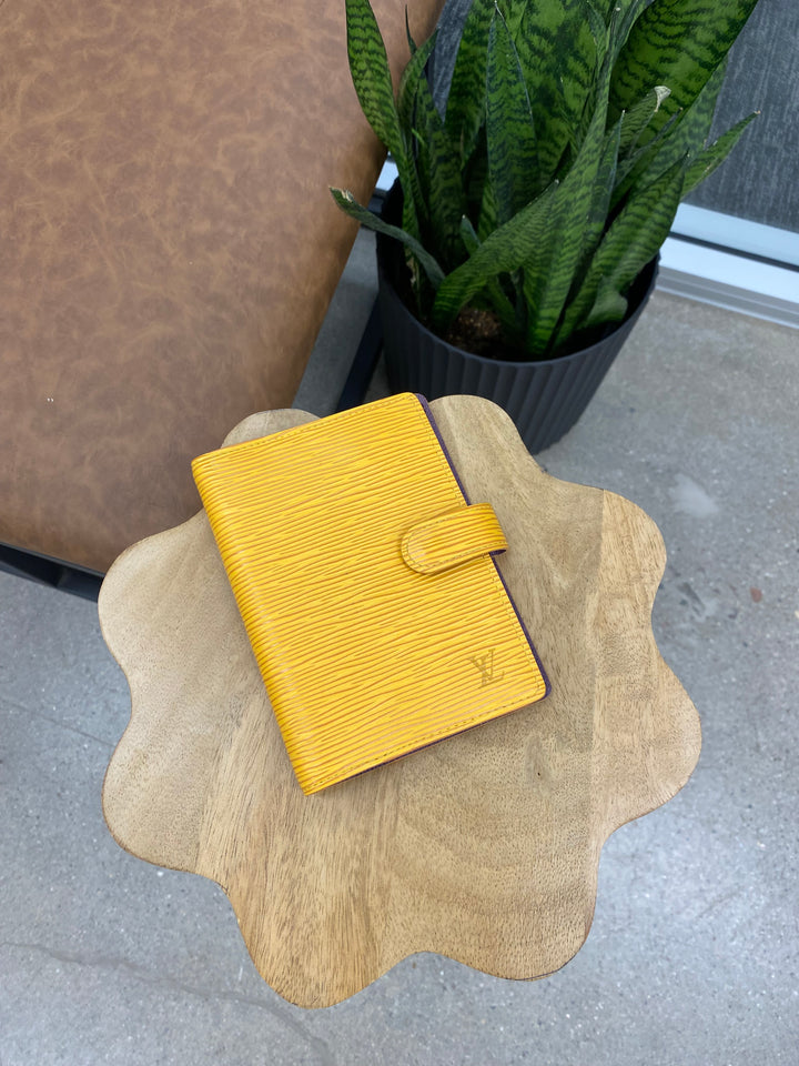 Louis Vuitton Yellow Epi Agenda PM (3894)