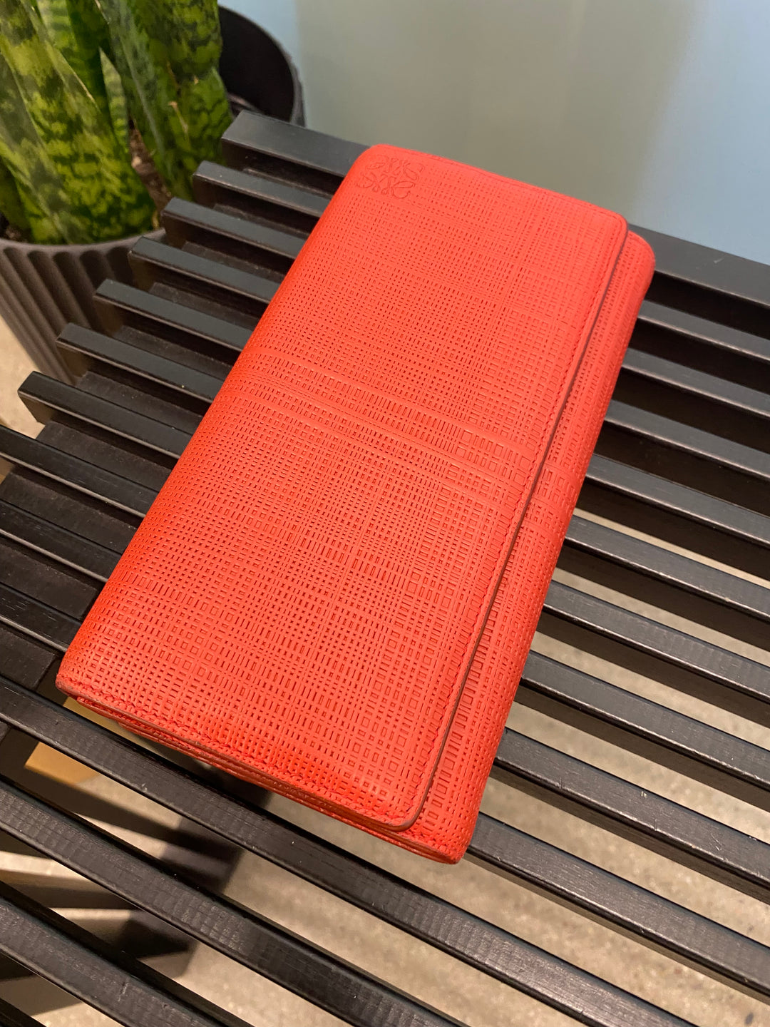 Loewe Red Leather Long Wallet (1920)
