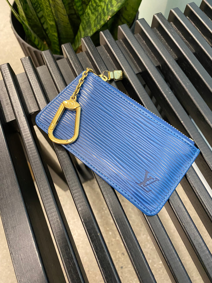Louis Vuitton Blue Epi Key Cles (4960)