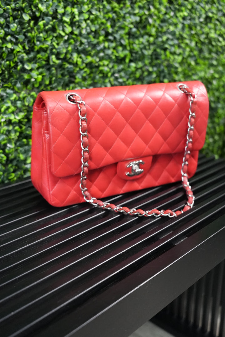 Chanel Matelasse Double Flap Red