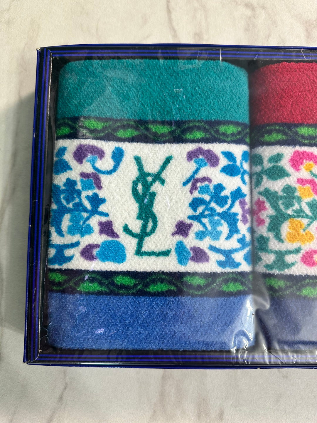 Saint Laurent YSL Floral Two Towel Set (8712)