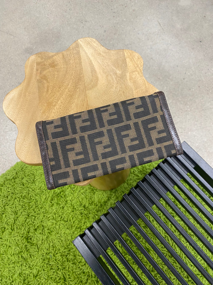 Fendi Zucca Long Flap Wallet (4605)