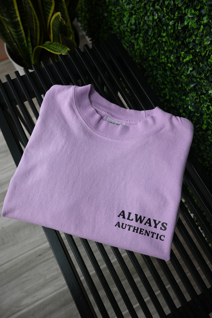 Always Authentic Tee - Purple Logo Tee