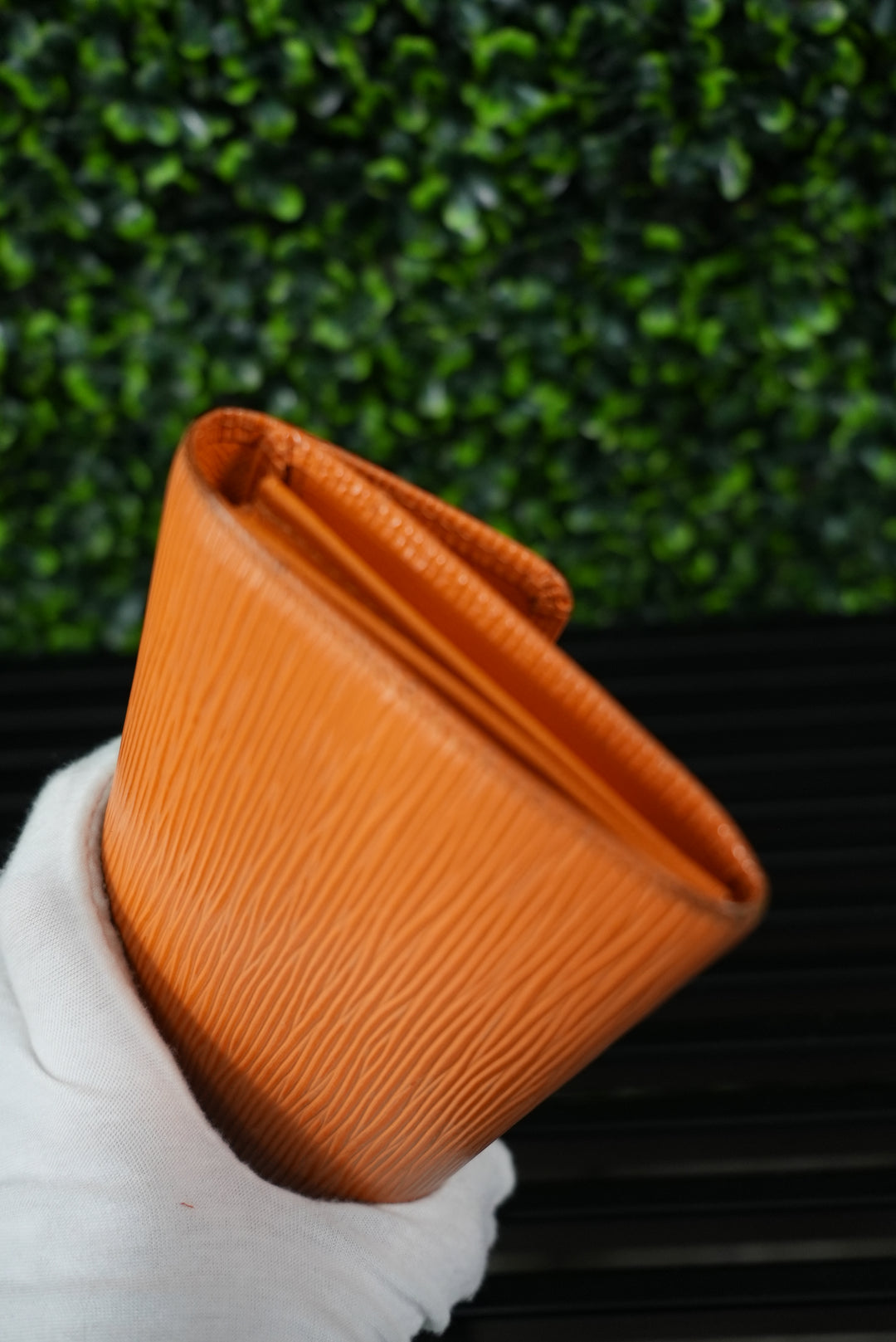 Louis Vuitton Orange Epi Long Wallet