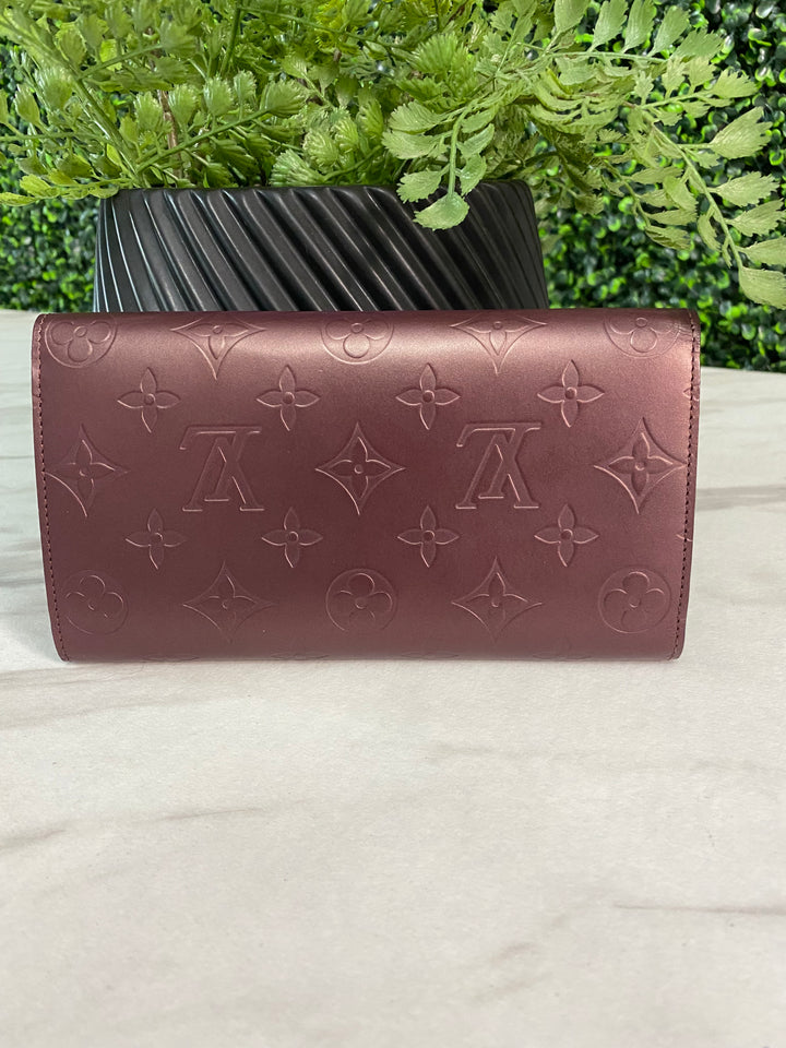 Louis Vuitton Matte Vernis Long Wallet (979)