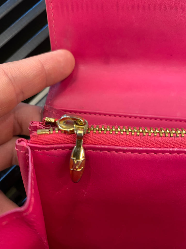 Louis Vuitton Red Vernis Sarah Long Wallet (3923)