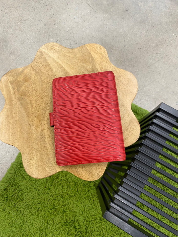Louis Vuitton Red Epi Agenda PM (3651)
