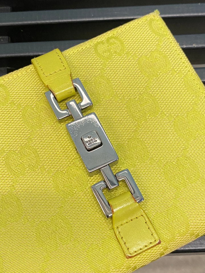 Gucci Neon GG Canvas Jackie Compact Wallet (1812)