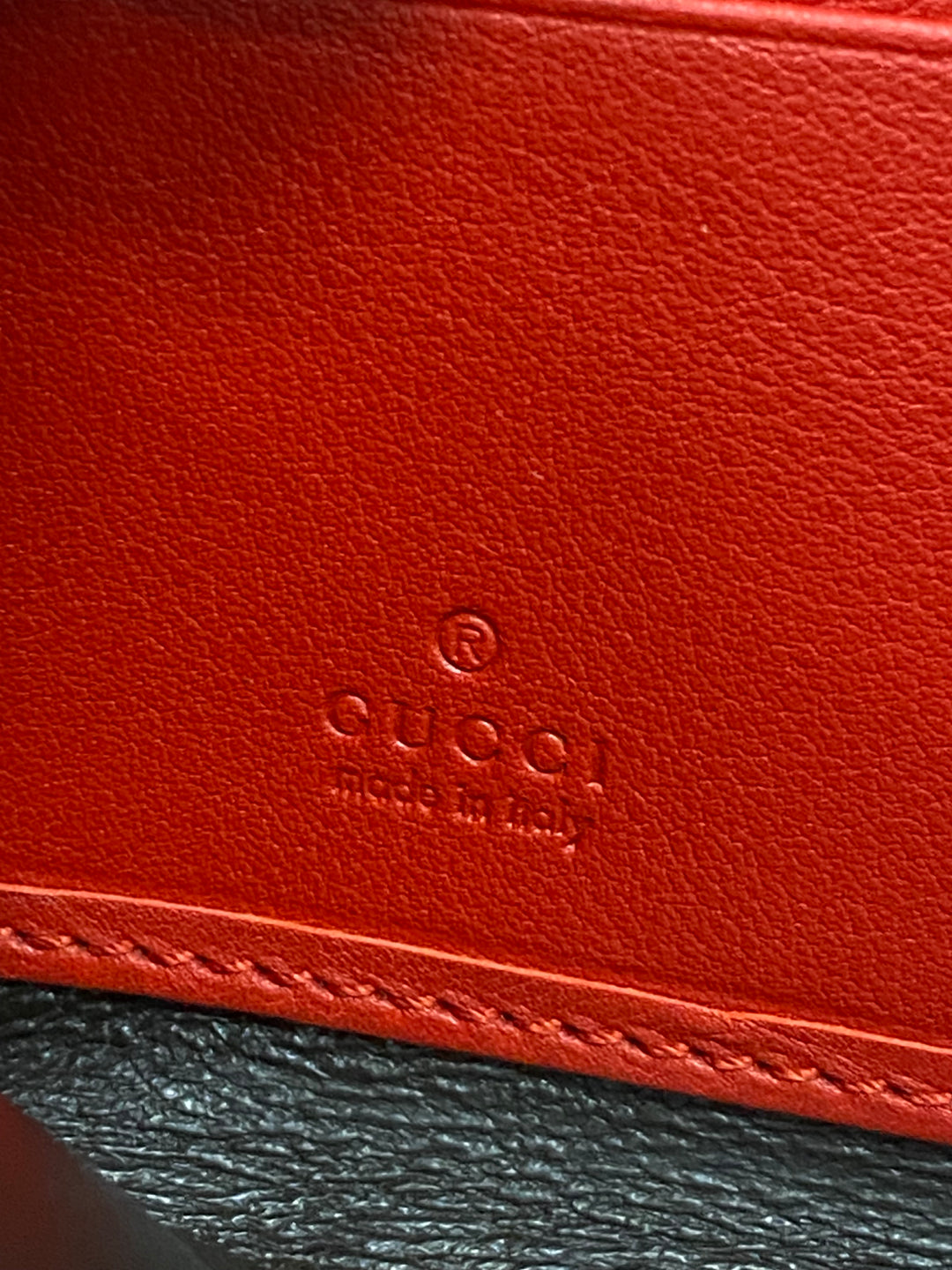 Gucci Red Micro Guccissima Zippy Wallet (3023)