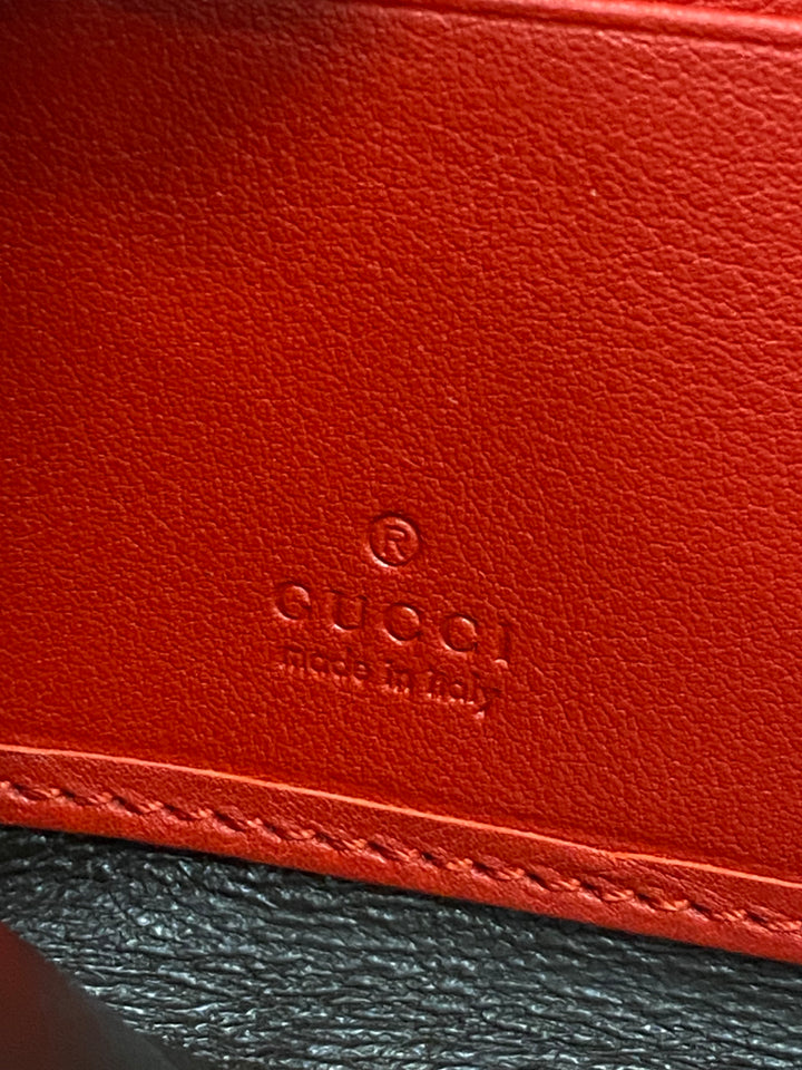 Gucci Red Micro Guccissima Zippy Wallet (3023)