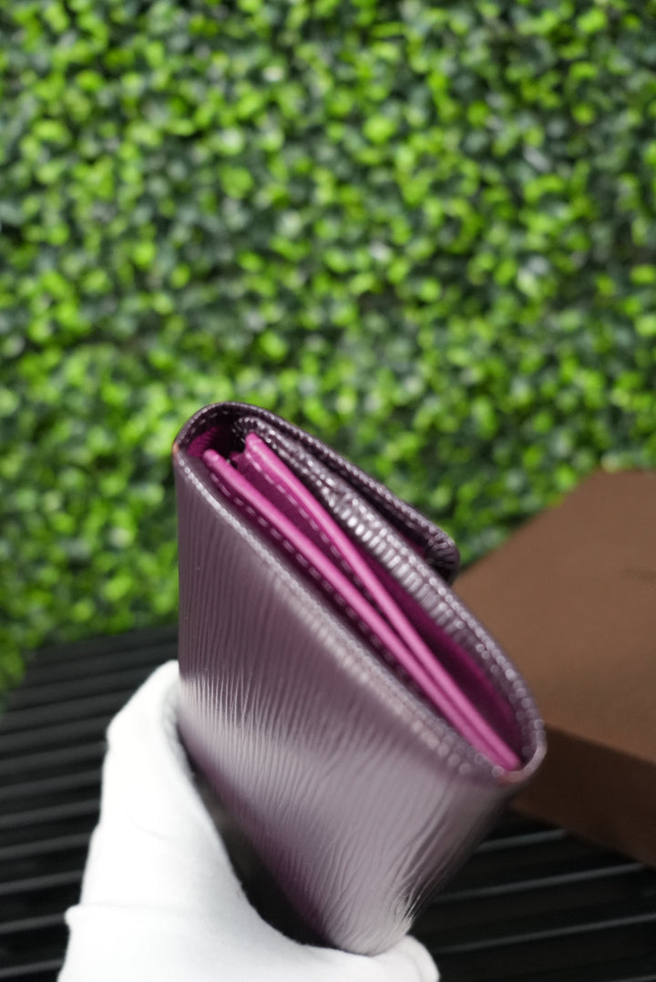 Louis Vuitton Purple Epi Long Wallet