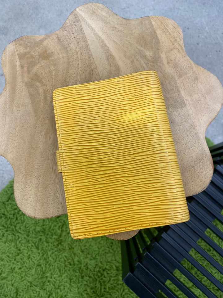 Louis Vuitton Yellow Epi Agenda PM (3882)