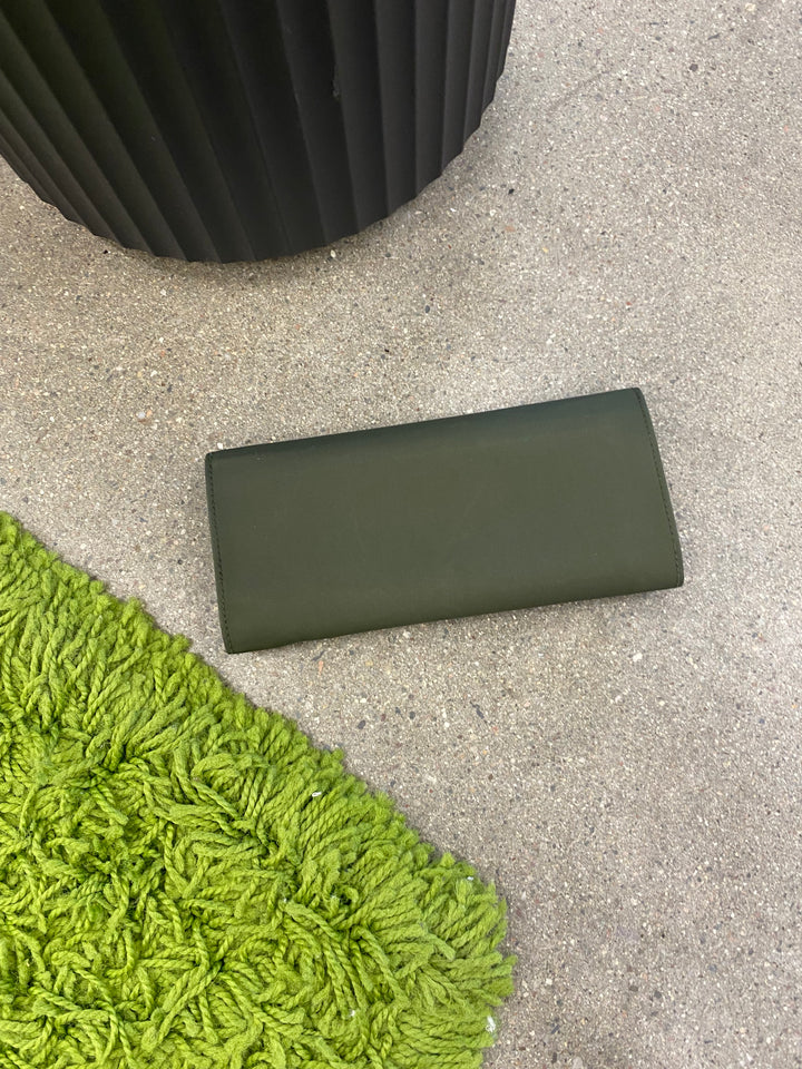 Prada Green Nylon Long Wallet (4047)