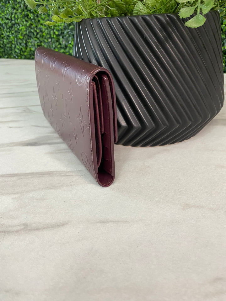 Louis Vuitton Matte Vernis Long Wallet (979)