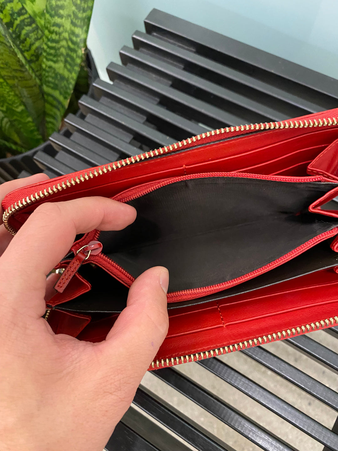 Gucci Red Micro Guccissima Zippy Wallet (3023)