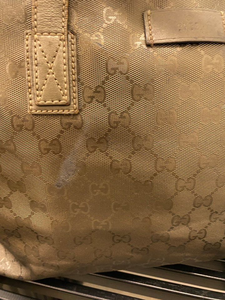 Gucci Bronze Imprime Coated Canvas Tote Bag (9972)