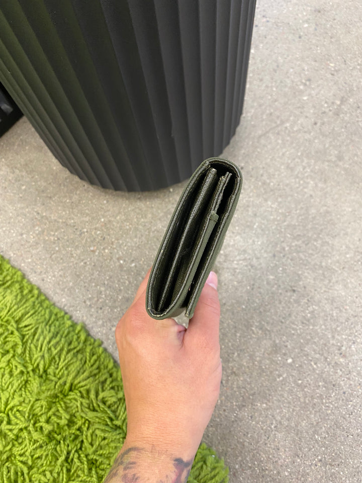 Prada Green Nylon Long Wallet (4047)