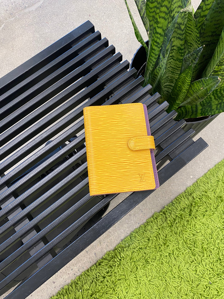 Louis Vuitton Yellow Epi Agenda PM (9490)