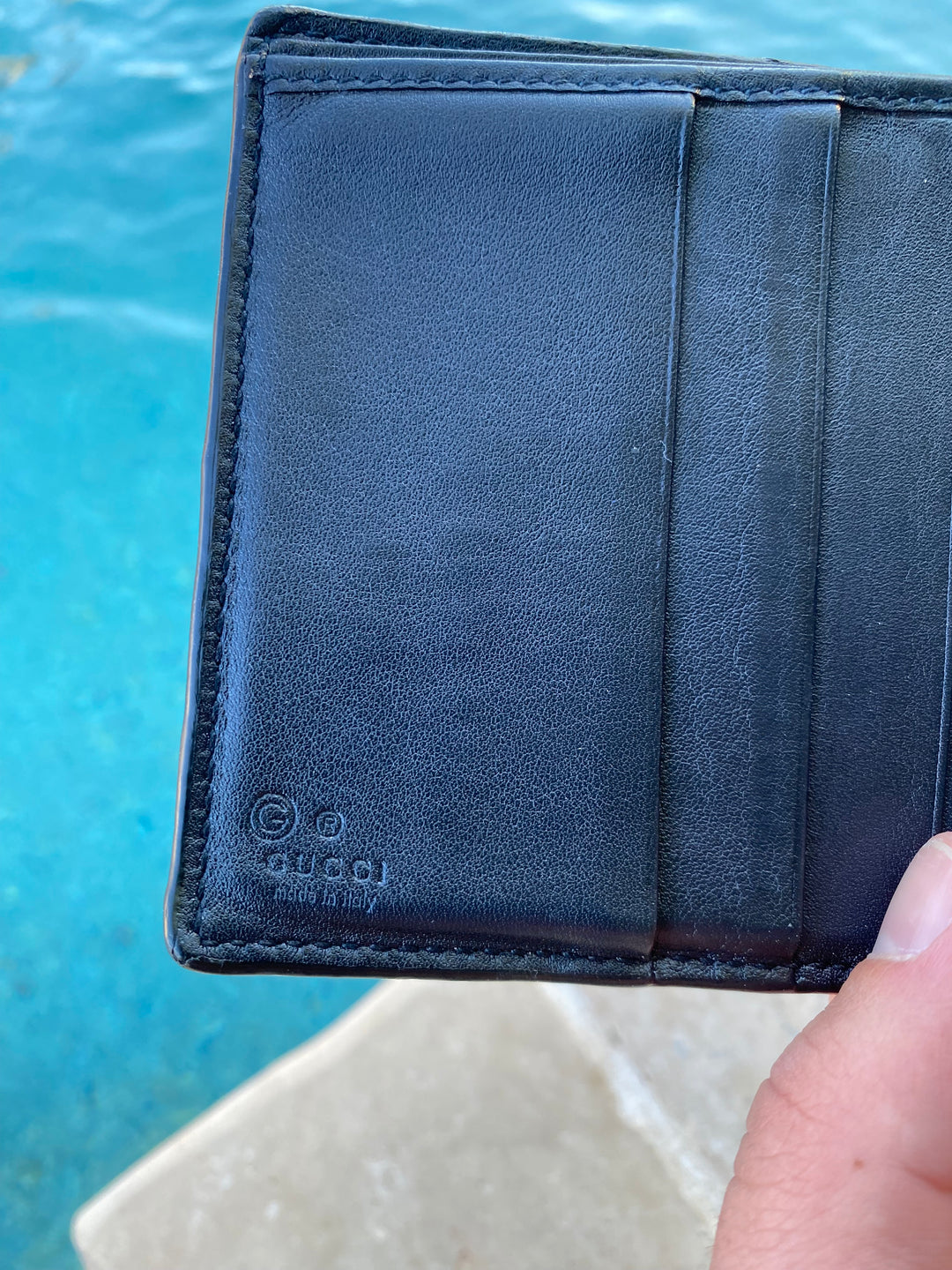 Gucci Black Micro Guccissima Billfold Wallet (9904)