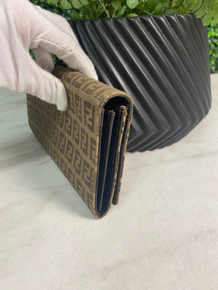Fendi Zucchino Canvas Long Wallet (4132)