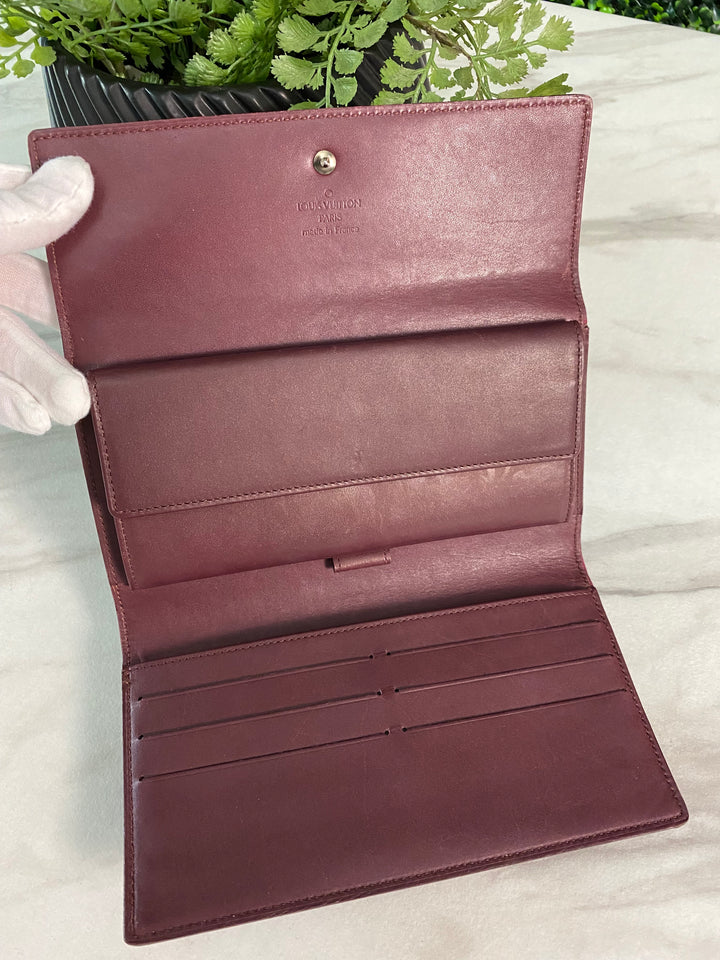 Louis Vuitton Matte Vernis Long Wallet (979)