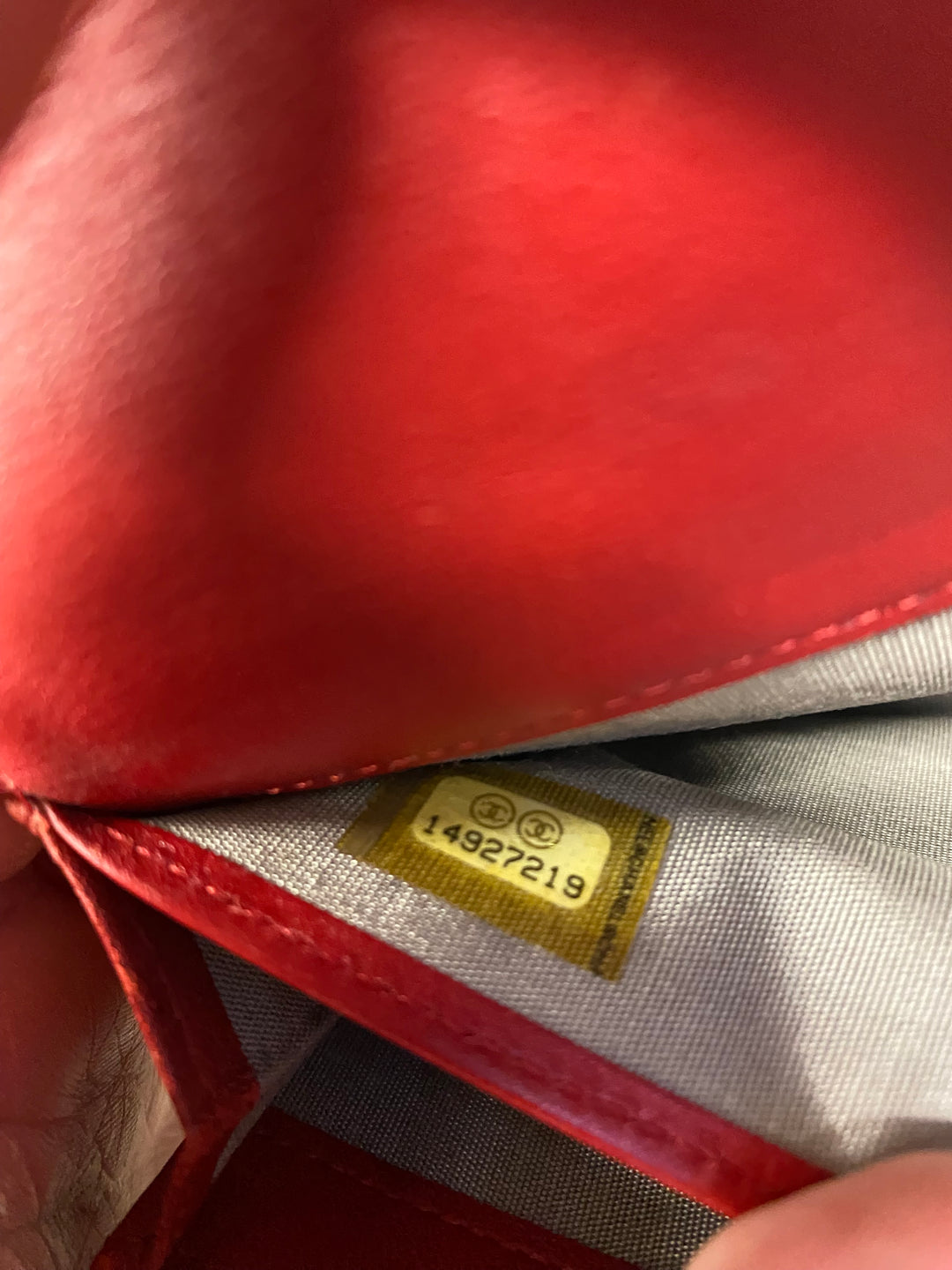 Chanel Red Caviar Long Wallet (1997)