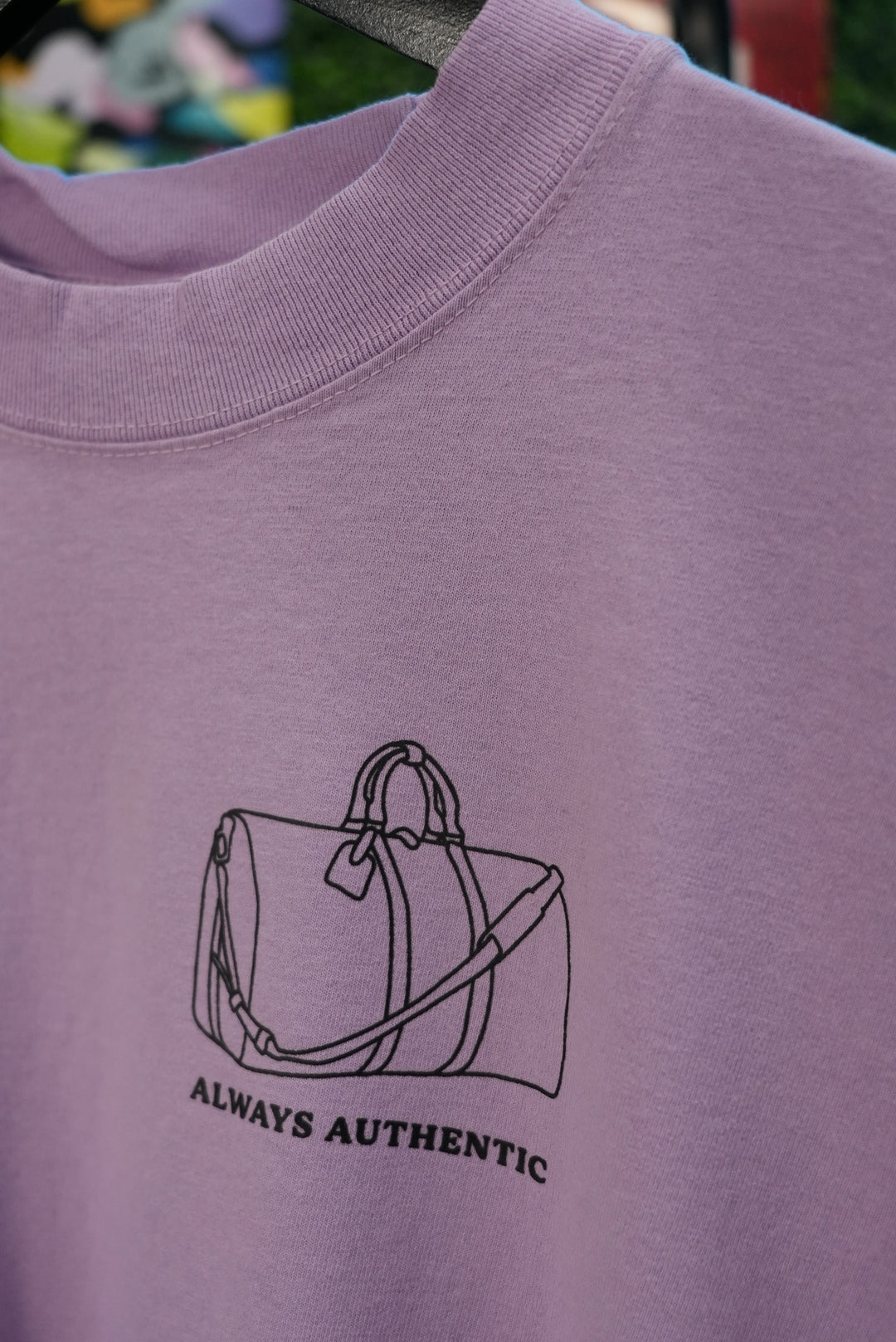 Always Authentic Tee - Purple Graphic