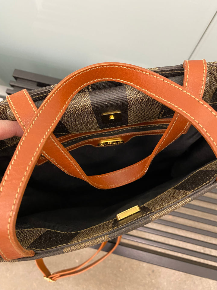 Fendi Pequin 2 Way Tote and Backpack (8903)