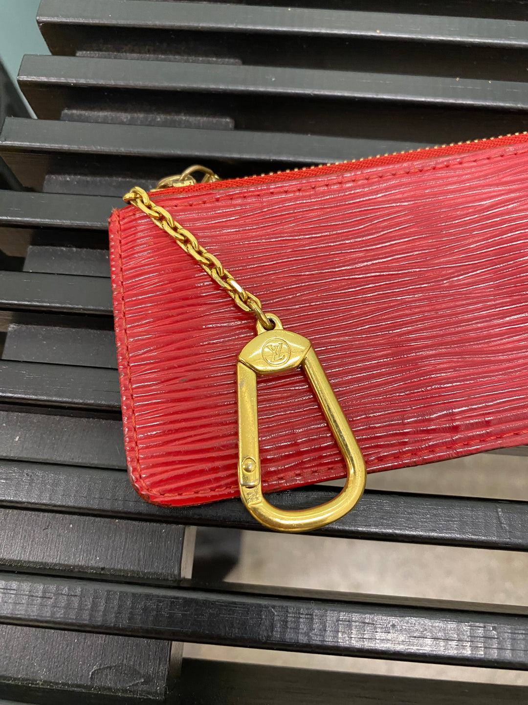 Louis Vuitton Red Epi Key Cles (0566)