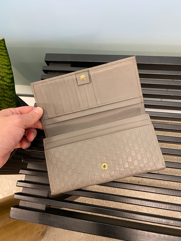 Gucci Grey Guccissima Long Wallet (4880)