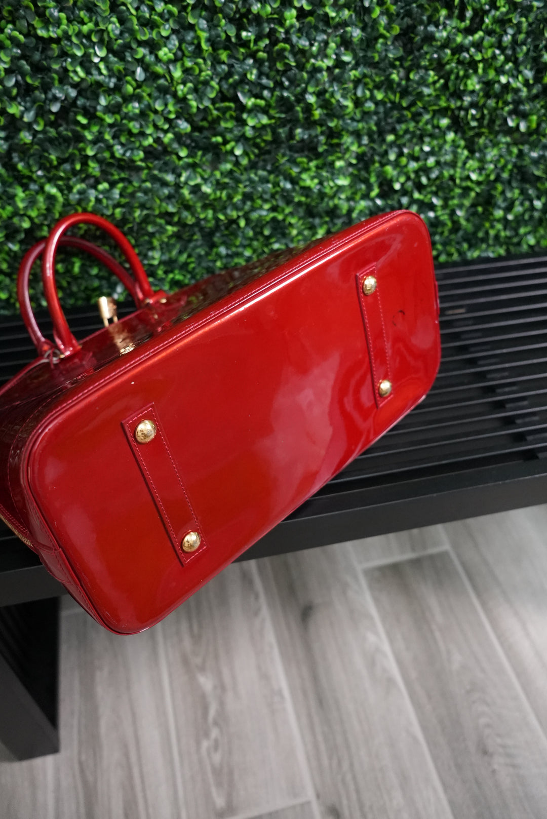 Louis Vuitton Red Vernis Alma GM