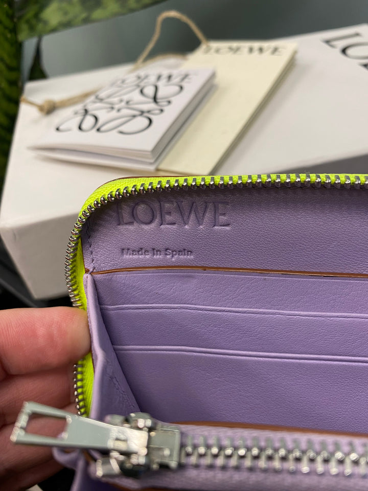 Loewe Tri Colored Puzzle Zippy Wallet (8350)