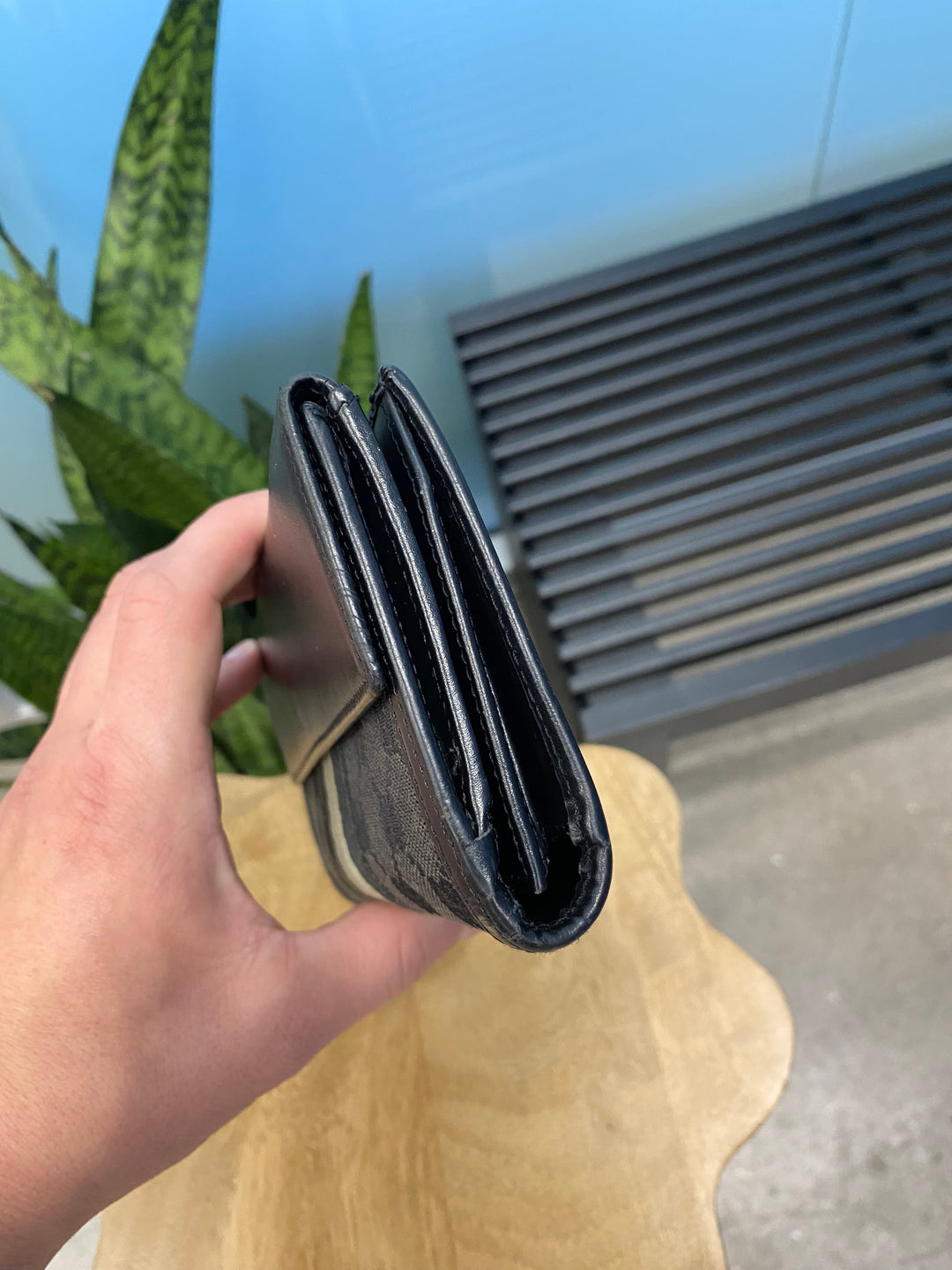Gucci Black GG Canvas Long Wallet (8391)